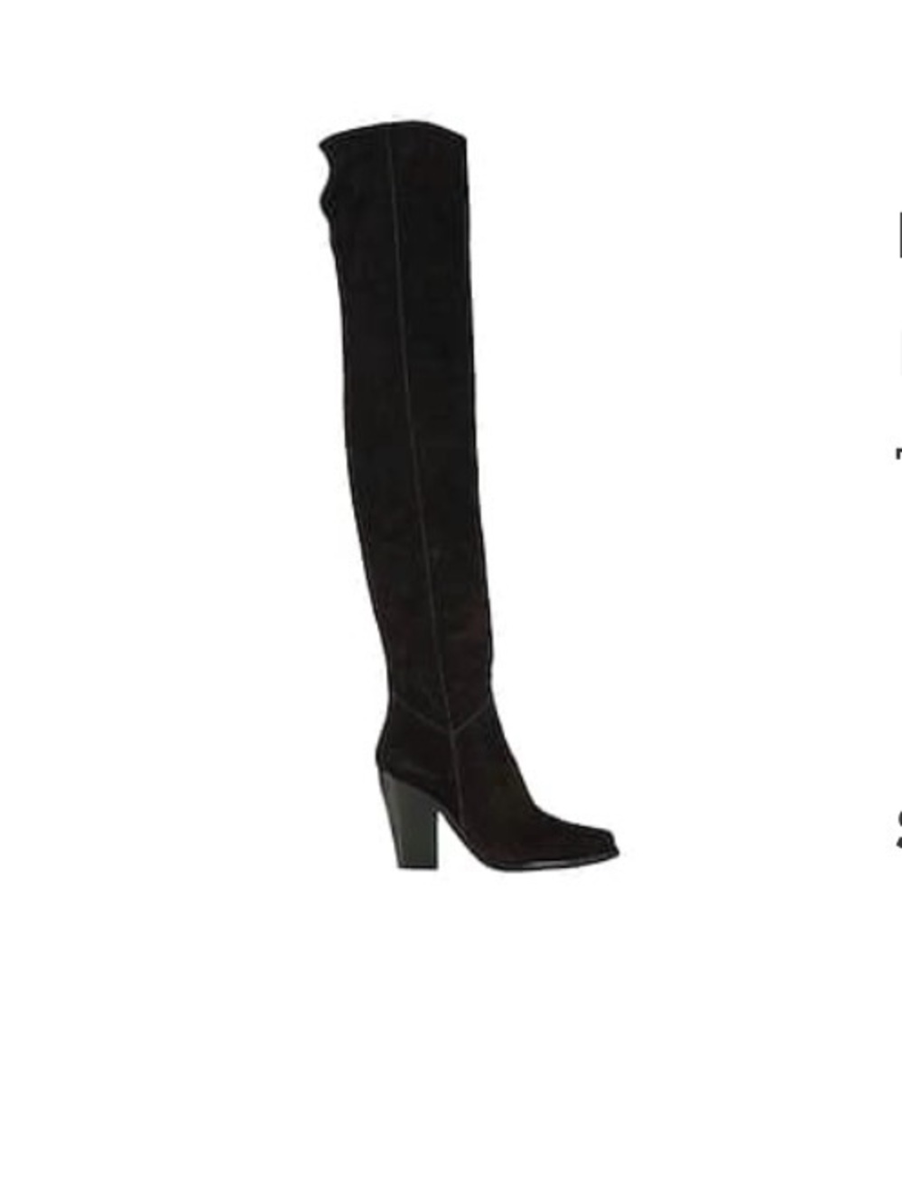 Philosophy di Lorenzo Serafini Black Suede Over-the-Knee Block Heel Boots